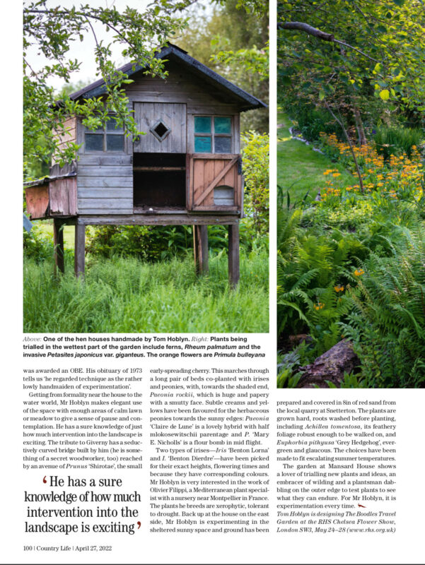 Country Life May 2022 - Gardening on the edge Article page