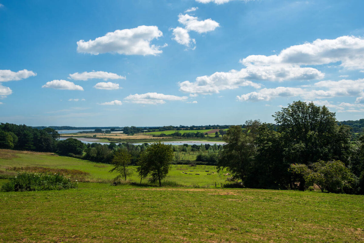 view of the River Deben in Suffolk